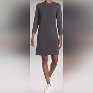 Club Monaco Women's Ribbed Gray Dress Size XS